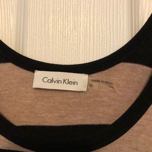 Calvin Klein Sundress; Black and Tan